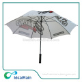 30inch white color fabric print your logo golf manual umbrella